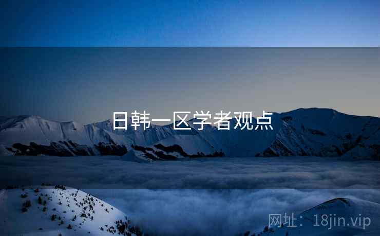 日韩一区学者观点