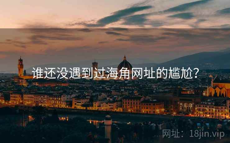 谁还没遇到过海角网址的尴尬？